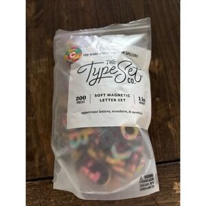 The Type Set Co.‎ Soft Magnetic Letters 200-Piece Set Confetti Serif 1"H